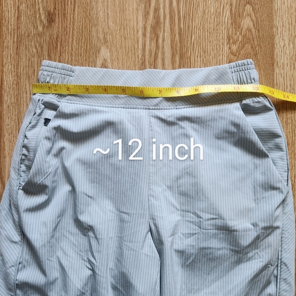 Athleta Striped Light Gray Joggers - Picture 8 of 10